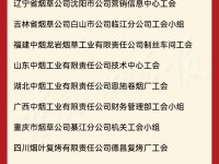 烟草行业23个集体和6名工作者受到中华全国总工会表彰